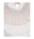 Aurora Dome Pendant Ceiling Light White Rattan White Fabric Wire Base LED E27-7