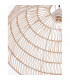 Melody 40cm Dome Pendant Ceiling Light Natural Rattan Black Fabric Wire Base LED E27-4