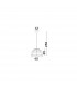 Melody 40cm Dome Pendant Ceiling Light Natural Rattan Black Fabric Wire Base LED E27-8
