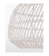 Melody 50cm Dome Pendant Ceiling Light Natural Rattan Black Fabric Wire Base LED E27-7
