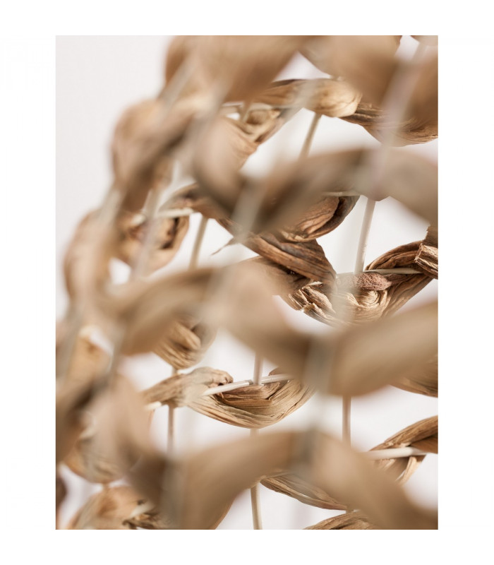Griffin Dome Pendant Ceiling Light Iron &Water Hyacinth Natural colour
