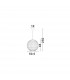 Griffin Dome Pendant Ceiling Light Iron &Water Hyacinth Natural colour