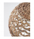 Griffin Dome Pendant Ceiling Light Iron Water Hyacinth Natural colour