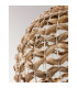 Griffin Dome Pendant Ceiling Light Iron Water Hyacinth Natural colour