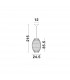 Griffin 24.5cm Dome Pendant Ceiling Light Dried Water Hyacinth Black Fabric Wire Base LED E27-7
