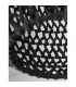 Griffin 30.5cm Dome Pendant Ceiling Light Black Paper Black Fabric Wire Base LED E27-7