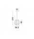 Griffin 30.5cm Dome Pendant Ceiling Light Black Paper Black Fabric Wire Base LED E27-10
