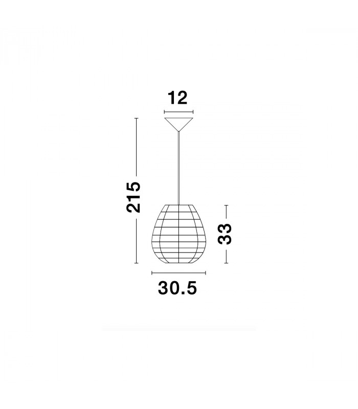 Griffin 30.5cm Dome Pendant Ceiling Light Black Paper Black Fabric Wire Base LED E27-10