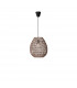 Griffin 30cm Dome Pendant Ceiling Light Iron Paper Nature colour