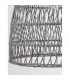 Destin 46cm Dome Pendant Ceiling Light Iron Rattan Grey colour