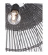 Destin 46cm Dome Pendant Ceiling Light Iron Rattan Grey colour