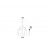Destin 53cm Dome Pendant Ceiling Light Iron Rattan Black colour