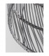 Destin 42cm Dome Pendant Ceiling Light Metal Rattan Grey colour