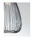 July 23cm Wire Frame Pendant Ceiling Light Black Metal Black LED E27-6