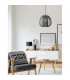 Desire 28cm Dome Pendant Ceiling Light Grey Aluminium LED E27-2