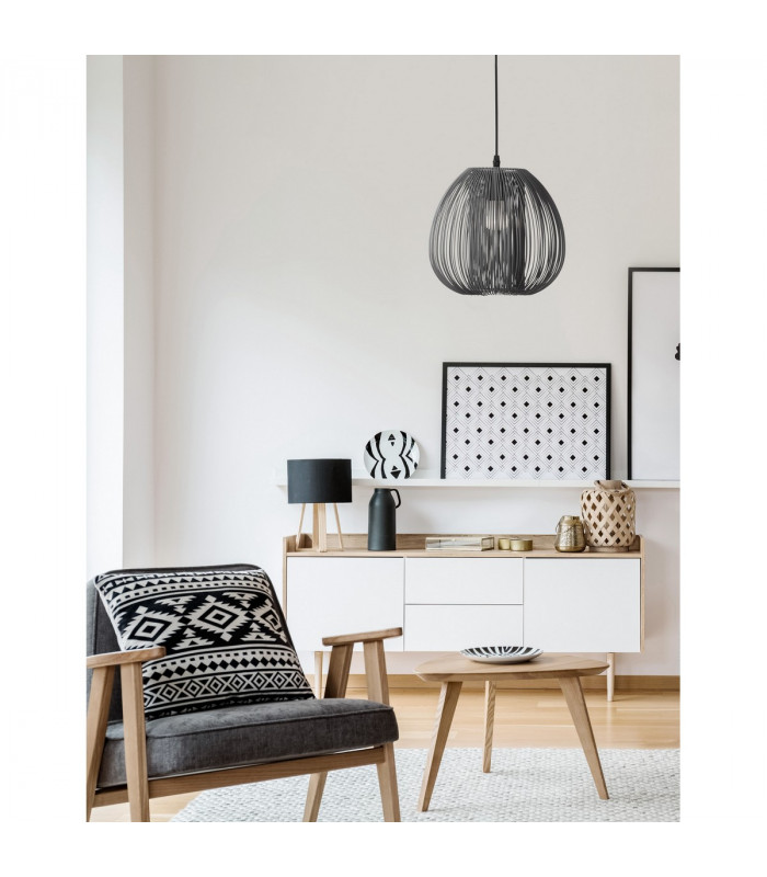 Desire 28cm Dome Pendant Ceiling Light Grey Aluminium LED E27-2