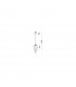 Sage 17cm Wire Frame Pendant Ceiling Light Metal Black Black Cable LED E27 25W