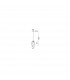Sage 17cm Wire Frame Pendant Ceiling Light Metal Rose Gold Black Cable LED E27 25W