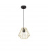 Isabella 23cm Wire Frame Pendant Ceiling Light Steel Brass Gold Black Cable LED E27 40W