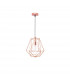 Pietra 35cm Wire Frame Pendant Ceiling Light Copper Metal LED E27-1