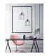Peppino 19cm Wire Frame Pendant Ceiling Light Matt Black Metal Black White Fabric Wire LED E27-2