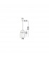 Peppino 19cm Wire Frame Pendant Ceiling Light Matt Copper Black White Fabric Wire LED E27-3