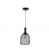 Neva 15.5cm Dome Pendant Ceiling Light Black Metal Black LED E27-1