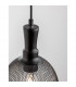 Neva 15.5cm Dome Pendant Ceiling Light Black Metal Black LED E27-6