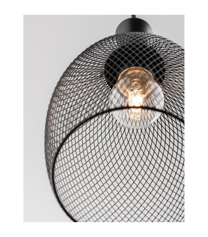Neva 15.5cm Dome Pendant Ceiling Light Black Metal Black LED E27-7