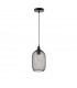 Neva 15cm Dome Pendant Ceiling Light Black Metal Black LED E27-1