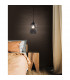 Neva 15cm Dome Pendant Ceiling Light Black Metal Black LED E27-2