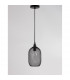 Neva 15cm Dome Pendant Ceiling Light Black Metal Black LED E27-4