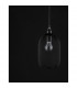Neva 15cm Dome Pendant Ceiling Light Black Metal Black LED E27-8
