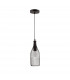Neva 11cm Dome Pendant Ceiling Light Black Metal Black LED E27-1