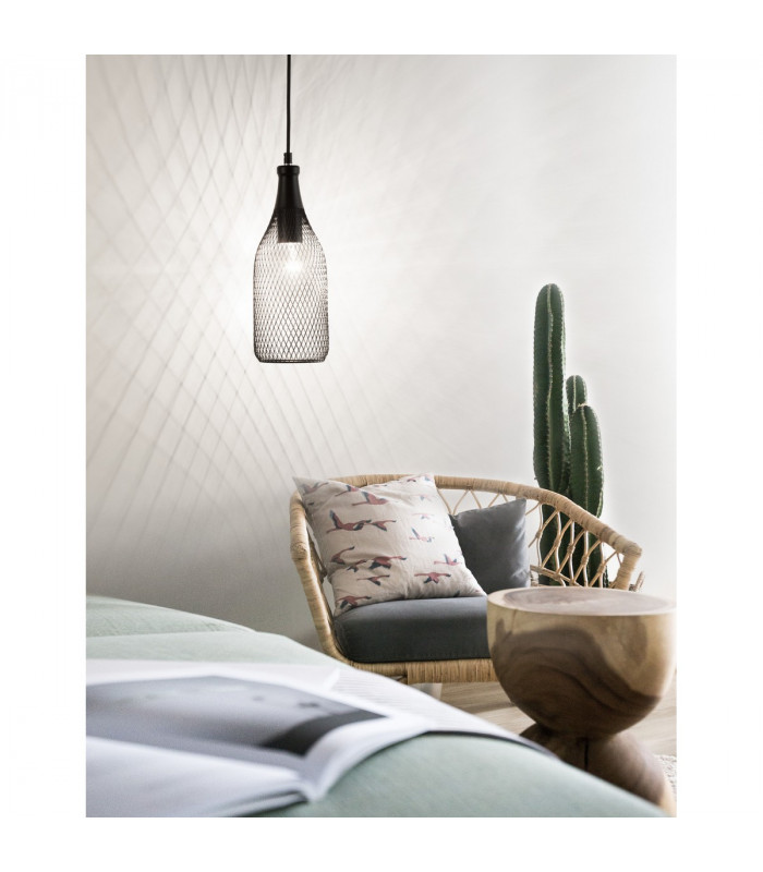 Neva 11cm Dome Pendant Ceiling Light Black Metal Black LED E27-2