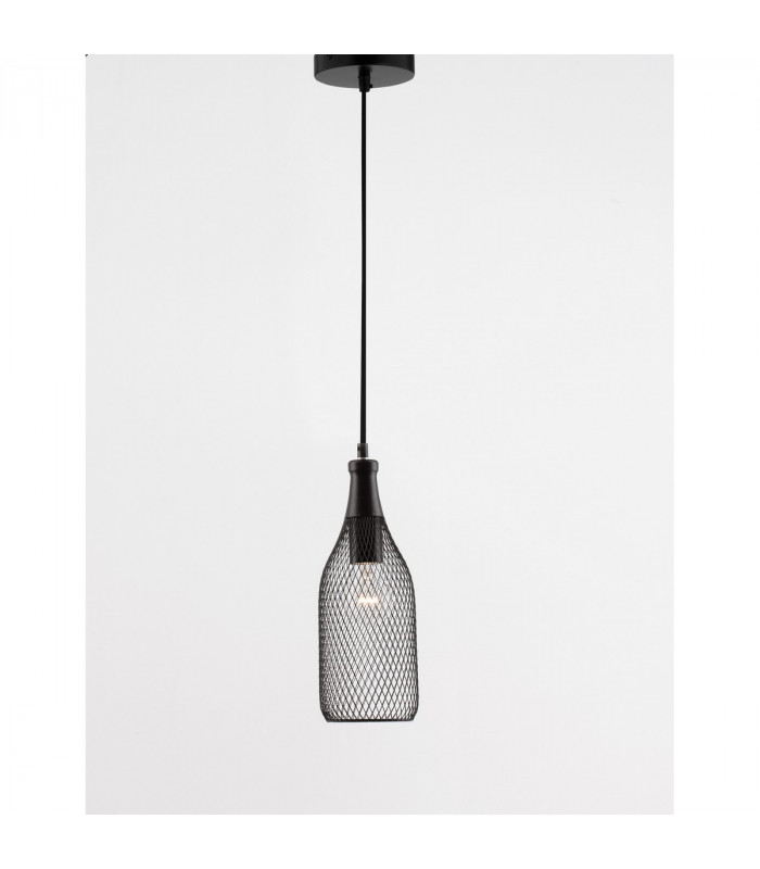 Neva 11cm Dome Pendant Ceiling Light Black Metal Black LED E27-4
