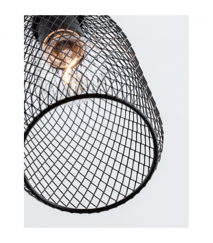 Neva 11cm Dome Pendant Ceiling Light Black Metal Black LED E27-8