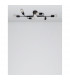 Granso 6 Light Multi Arm Semi Flush Ceiling Lamp Sandy Black Metal LED E27-3