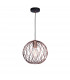 Eriberto 25cm Wire Frame Pendant Ceiling Light Rust Copper Metal LED E27-1