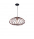 Eriberto 40cm Wire Frame Pendant Ceiling Light Rust Copper Metal LED E27-1