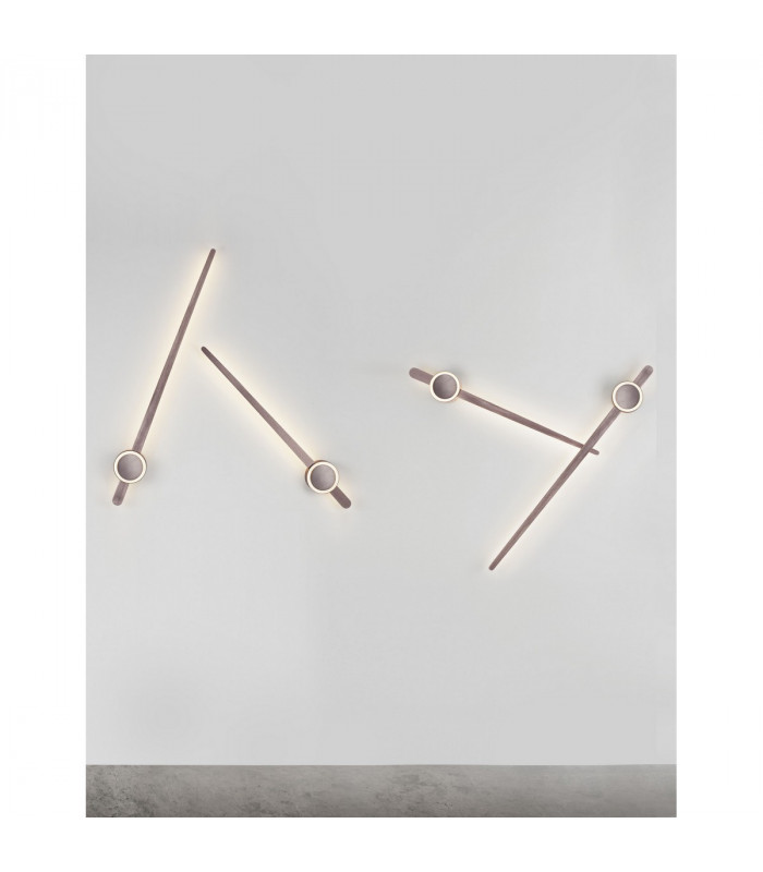 Kedo 80cm Integrated LED Wall Lamp Brushed Coffee Aluminium LED 18W 750Lm 3000K-2