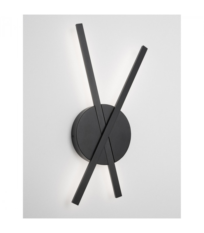 Reslin Integrated LED Wall Lamp Sandy Black Aluminium LED 18W 890Lm 3000K-4