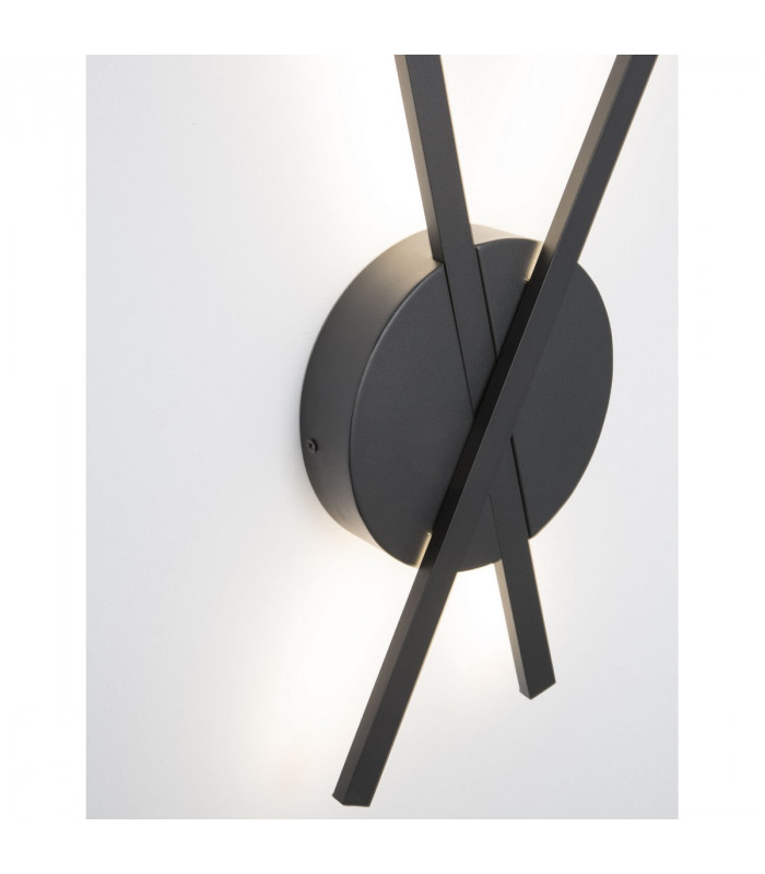 Reslin Integrated LED Wall Lamp Sandy Black Aluminium LED 18W 890Lm 3000K-5