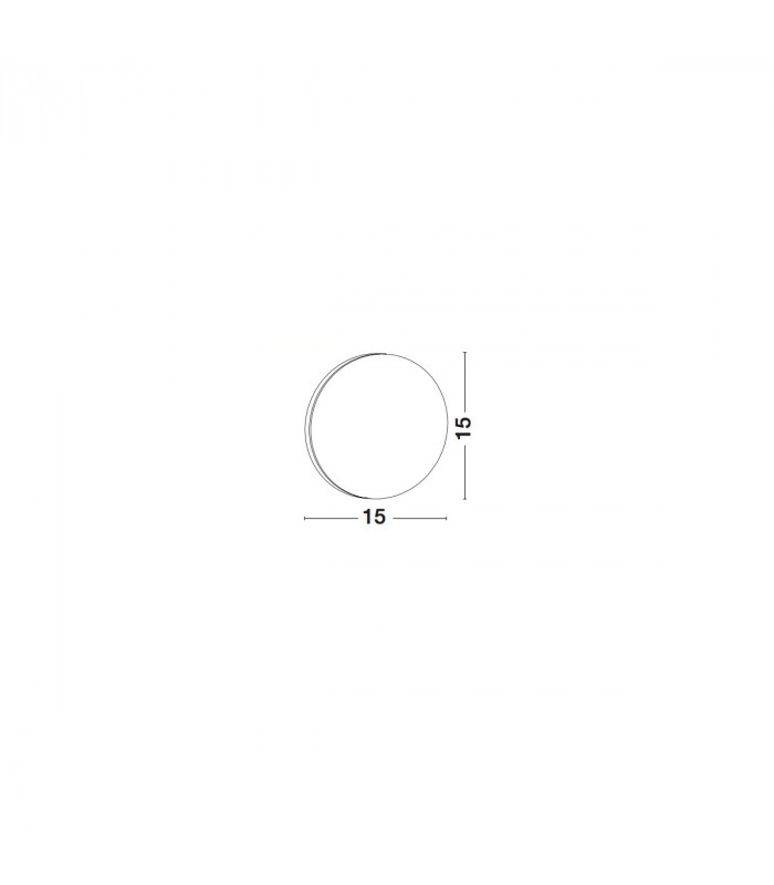 Anzio 15cm Integrated LED Wall Lamp White Aluminium LED 6W 390Lm 3000K-3
