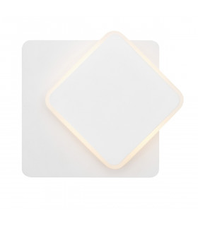 Austin Square Integrated LED Wall Lamp White Aluminium Led 6W-1