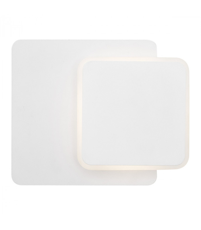 Austin Square Integrated LED Wall Lamp White Aluminium Led 6W-2
