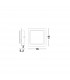 Austin Square Integrated LED Wall Lamp White Aluminium Led 6W-3
