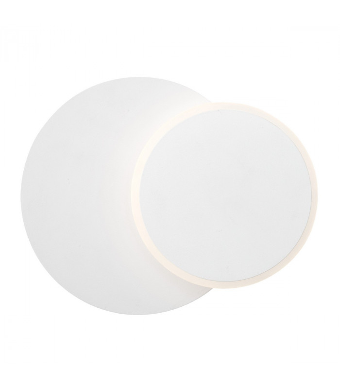Austin Round Integrated LED Wall Lamp White Aluminium Led 6W-1