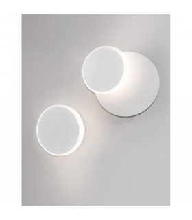 Austin Round Integrated LED Wall Lamp White Aluminium Led 6W-2