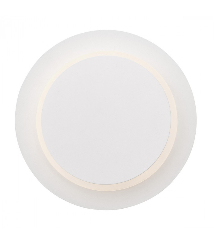 Austin Round Integrated LED Wall Lamp White Aluminium Led 6W-3